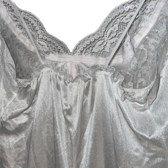 VTG  Tosca of California Pink Rose Satin Lace Teddy Bodysuit Small Snap Bottom - Picture 3 of 15